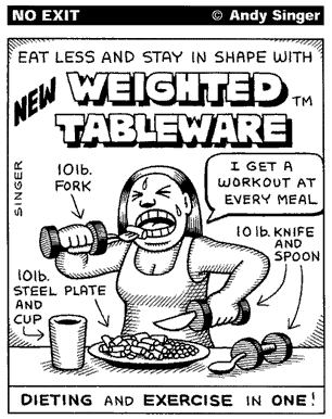 Weighted Tableware by Andy Singer